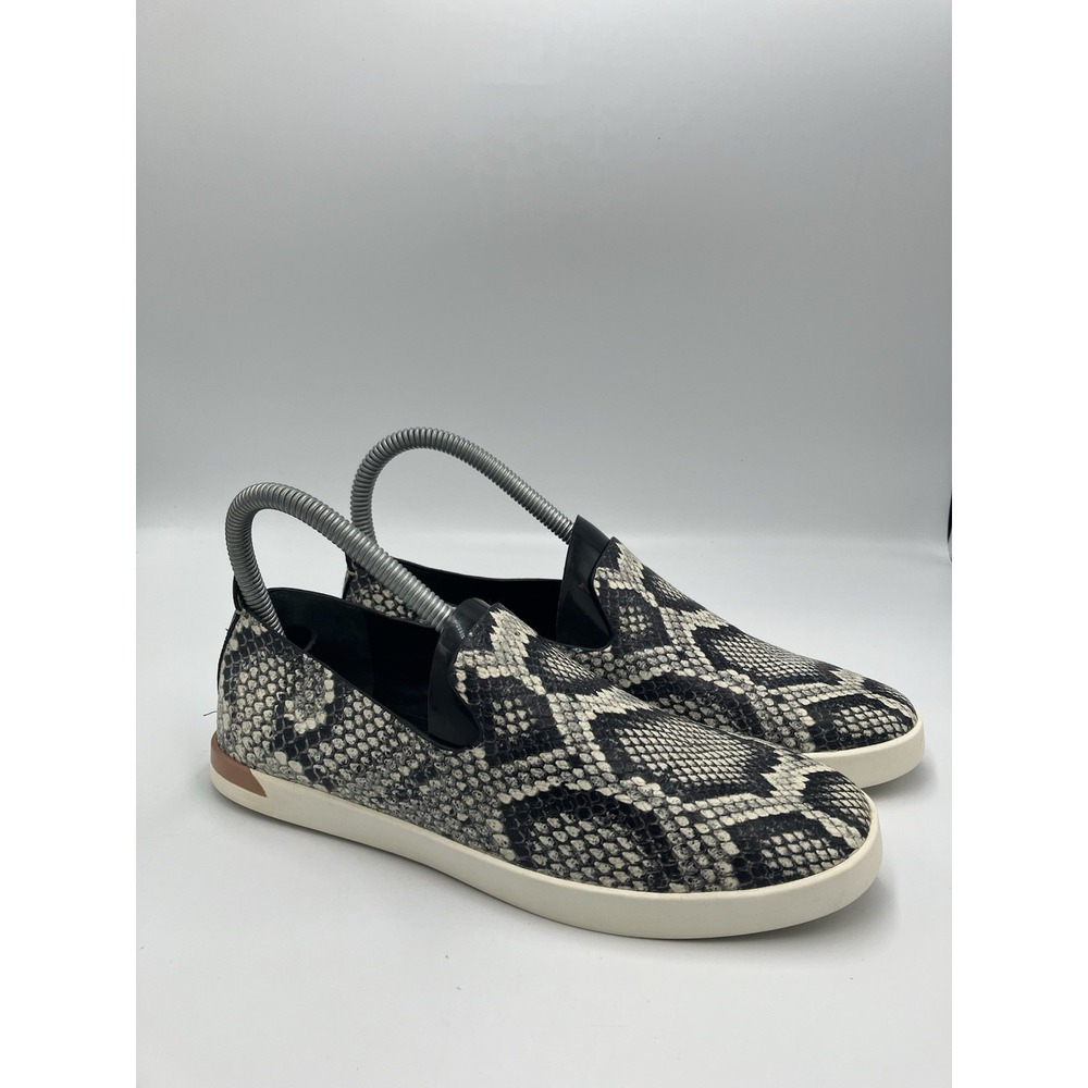 Vince Women's Leather‎ Low Top Loafers Reptile Print Size 6 M